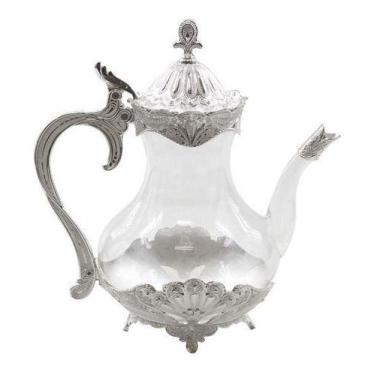 Imagem de Chaleira De Vidro E Metal Super Luxo 25 X 20 - Vacheron, Cinza, Metal 