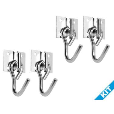 Imagem de Kit Com 2 Par de Gancho Para Armar Rede De Dormir Descansar - Roa