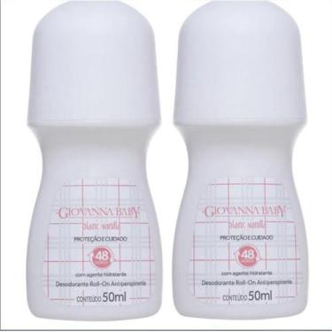 Imagem de Kit c/2 desodorantes roll on giovanna baby blanc vanilla 50ml