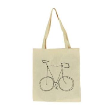 Imagem de Bolsa Ecobag 100% algodão Estampa BIKE - CARIOCA MAIS