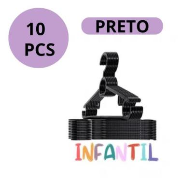 Imagem de KIT 10 Cabide Infantil Titureiro De Luxo Executivo Reforçado Organizar