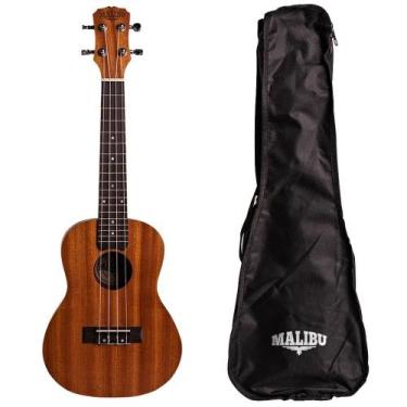 Imagem de Ukulele Malibu Concert  23S Natural Fosco Com Bag