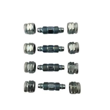 Imagem de Niple Emenda Roscado 8 Mm Conexão Suspensão A Ar 4 Unidades - ROTTA