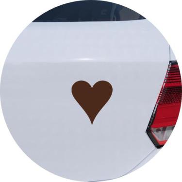Imagem de Adesivo de Carro Naipe De Copas Cartas Baralho - Cor Marrom - Melhor A