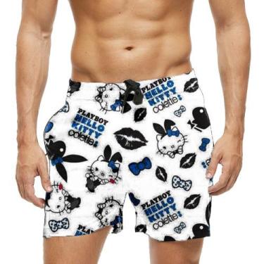 Imagem de Short Praia Shorts Banho Bermuda Verão Hello Kitty Colette 1053 - SMOK