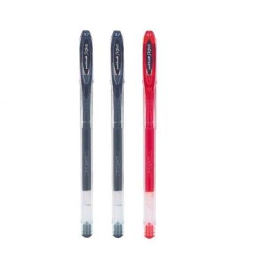 Imagem de Kit 03 Canetas Gel Uni Ball Signo Neo 0.7mm  Ponta Fina Um-120 Escrita