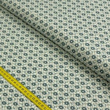 Imagem de Tecido Estampado para Patchwork - Jardim Florido: Delicado Azul (0,50x