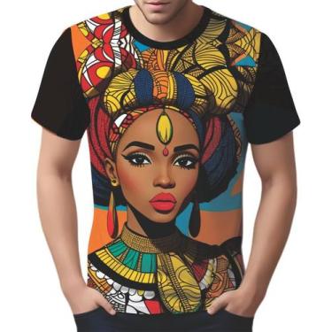 Imagem de Camisa Camiseta Tshirt Africa PopArt Mul.her Africana Arte 2 - Enjoy S