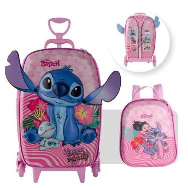 Imagem de Bolsa Mala Mochila e Lancheira com 3 Rodinhas e Relevo 3D  - Max Toy ,