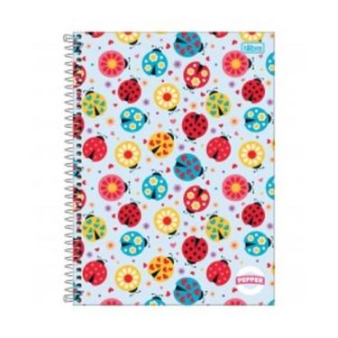 Imagem de Caderno espiral capa dura universitário 10 matérias pepper feminino 16