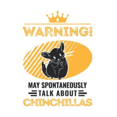 Imagem de Chinchilla Notizbuch: May spontaneously talk about Chinchillas / 6x9 Zoll / 120 linierte Seiten