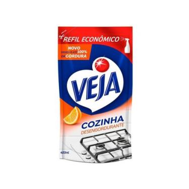 Imagem de Desengordurante Veja Veja Cozinha Sachê Cremoso - Laranja Refil 400ml,