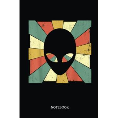 Imagem de Alien Notebook: Vintage Aliens Ufo Retro | Alien Journal, Lined Journal Ufo, Ufo Journal, Lined Journal Alien, Size 6 X 9", 120 Pages.