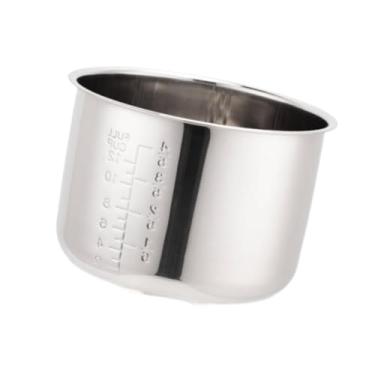 Imagem de IEUDNS Panela de arroz panela interna de aço inoxidável multiuso redondo prático kithcen ferramenta panela interna de aço inoxidável para restaurante, L