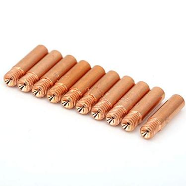Imagem de Pistola de Soldagem Mig Ponta de Contato 1135 Tweco Mini 100l Peças de Reposição Duráveis ​​de Cobre Alta Resistência Ao Calor Com 10 Peças