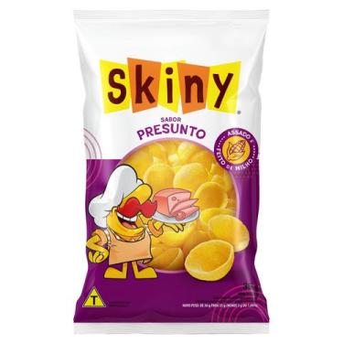 Imagem de Kit Salgadinho Skiny 10 Pacotes 35g QUEIJO PRESUNTO ORIGINAL NATURAL, 