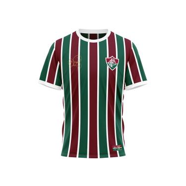 Imagem de Braziline Camiseta Fluminense Marcelo, Vinho/Branco/Verde, M