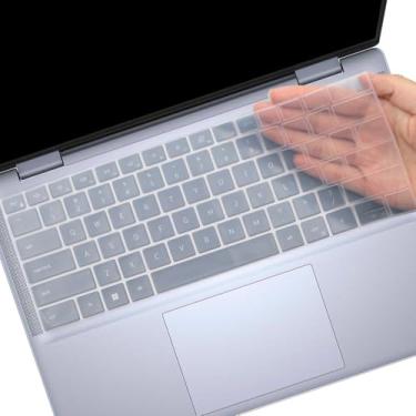 Imagem de Capa protetora de teclado transparente para laptop Dell Inspiron 14 5440 7441 7440 7440 7445 e Inspiron 16 7640, Inspiron Plus 14 7441 7440 e Inspiron Plus 16 7640