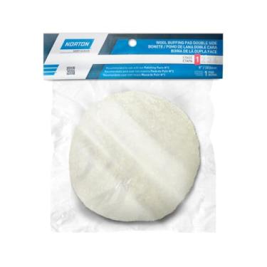 Imagem de Boina de lã dupla face branca para polimento 8" - Norton