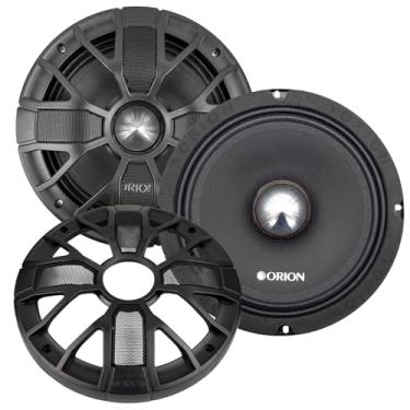 Imagem de ORION XTR XSM652SL Alto-falantes bullet ultra eficientes e rasos de 16,5 cm de alcance médio com grelhas, potência máxima de 1200 W, 300 W RMS, 2 Ohm - estéreo de áudio automotivo profissional,