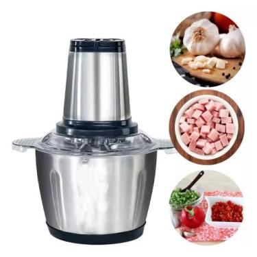 Imagem de Multiprocessador De Alimentos Carne e Legumes 4 Lâminas Elétrico 2Litr