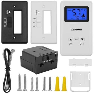 Imagem de Kit de controle remoto de lareira a gás atualizado, conjunto de controle remoto termostático ON/Set/Off para fogões de lareiras skytech, ambiental, majestic, Monessen, Vermont, válvula de controle de