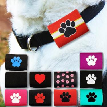 Imagem de Dapper Dog Tag Silenciador e suporte AirTag - Vermelho Esportivo Preto Branco Amarelo