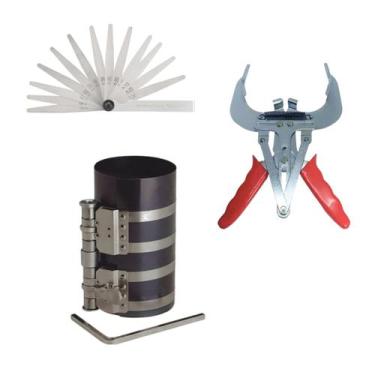 Imagem de Kit Alicate Extensor 80-120mm com Cinta Anel Pistão E Calibrador - Lis