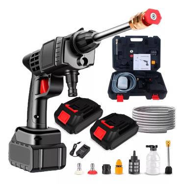 Imagem de Lavadora de Alta Pressão Portátil Recarregável Bivolt Sem Fio Vap Multiuso para Carros, Limpeza Automotiva e Externa