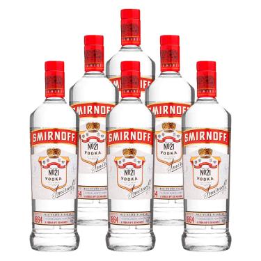 Imagem de Vodka Destilada Smirnoff 998ml 6 Unidades