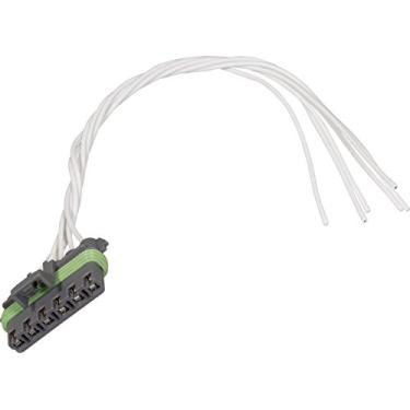 Imagem de Conector de bico de cablagem APDTY 756653 6 fios para vários veículos e componentes GM (HVAC Heating AC; Blower Motor Resistor; ABS EBCM módulo de controle de freio; (substitui GM 15306007, PT1134)