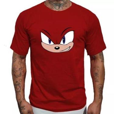Imagem de Camiseta Sonic personagens Knuckles - loja dinka, m, vermelho