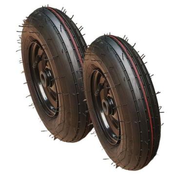 Imagem de Kit 2 Rodas 3.256 Completa Aro 6 Industrial Rolamento 7 8 - BUFFALO