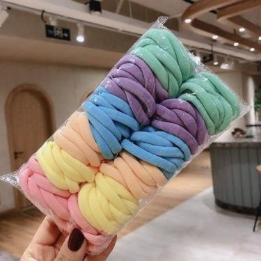 Imagem de 100 Unidades Elástico Xuxinha/ Rabicó de Cabelo colorido Adulto Infant
