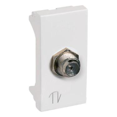 Imagem de Tomada Antena Tv Adaptador Coaxial PP - 615030 - PIAL
