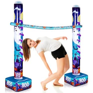Imagem de Seenelling Halloween Inflatable Limbo Game Halloween Party Carnival Limbo Stick Halloween Inflatable Game for Halloween Indoor Outdoor Lawn Yard Party Games Supplies(Ghost)