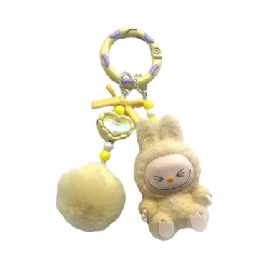 Imagem de Mini Chaveiro De Pelúcia Labubu De Vinil, Caixa Surpresa Fofa, Brinque