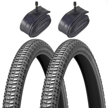 Imagem de PAR Pneu Levorin Atacama Aro 26 x 1.95 + PAR Camara de ar Shiver bico grosso Bicicleta Bike Mtb Dh