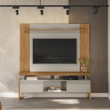 Imagem de Rack com Painel para TV até 55 Polegadas 2 Portas de Correr com Pés Es