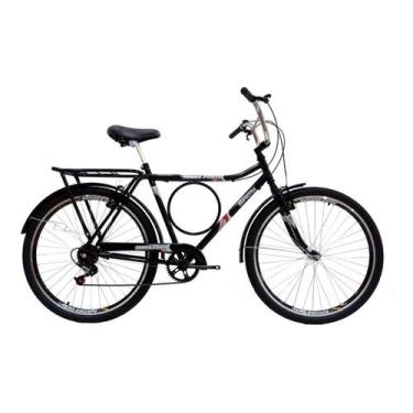 Imagem de Bicicleta Barra Forte Samy 6V C/ Aros Aero, Preto