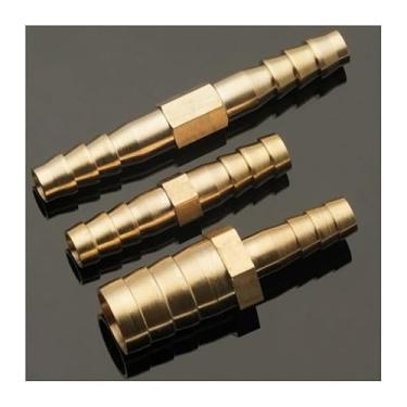 Imagem de Conexão de tubo de mangueira reta de latão igual a farpa 4 mm 5 mm 6 mm 8 mm 10 mm 12 mm 16 mm 19 mm 25 mm adaptador conector acoplador farpado cobre gás (25-19 mm)