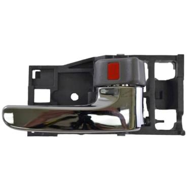 Imagem de PT Auto Warehouse TO-2901MH-RH - Maçaneta interna interna interna, maçaneta cinza (pedra) com alavanca cromada - Lado do passageiro