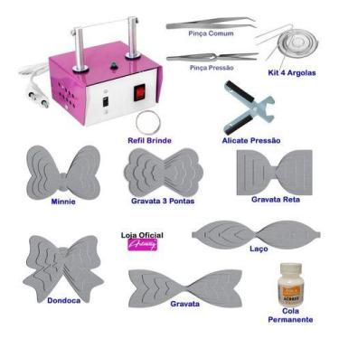 Imagem de Máquina Cortar Fita Fuxico Moldes Laço Gravata Cola - K14 - Artmaq