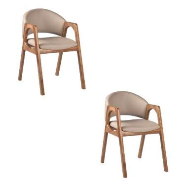 Imagem de Kit 2 Cadeiras Decorativa Sala de Jantar Luxo Larissa Facto Fendi - Mo