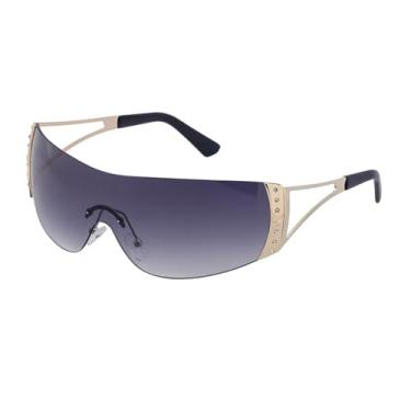 Imagem de Okulary przeciwsłoneczne dla kobiet, mężczyzn, sportowe, rowerowe, plastikowe (C2)