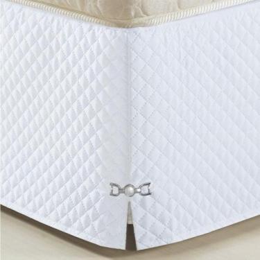 Imagem de Saia Para Cama Box Casal Padrão Veneza Branco - A DECORATIVA