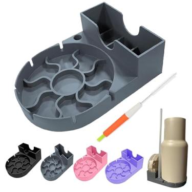 Imagem de SISAYWEY Suporte de secagem de garrafa de água, suporte de secagem de copo de silicone, secador de copo portátil para Stanley 20/30/1,134 g, acessórios para copos Stanley