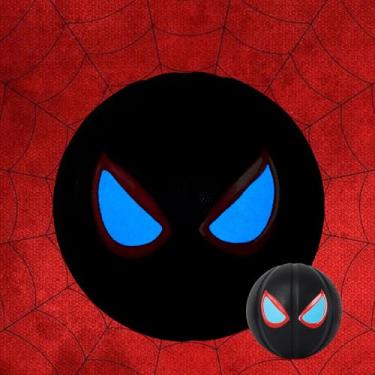 Imagem de Kuangmi Bola de basquete Spider, Bola de cesta que brilha no escuro, Streetball oficial luminosa, tamanho 6 (72 cm), feita para jogos internos e externos