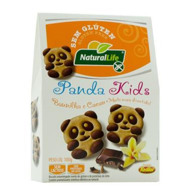 Imagem de Biscoito Natural Life Panda Kids Baunil Cacau 100G