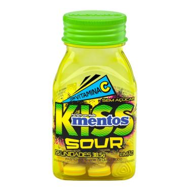 Imagem de Pastilhas Mentos Kiss Sour Limão 38,5g